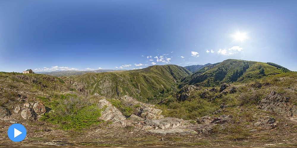 База &ldquo;ТЕКЕСУ&ldquo;. Вид на Солдатское ущелье.
