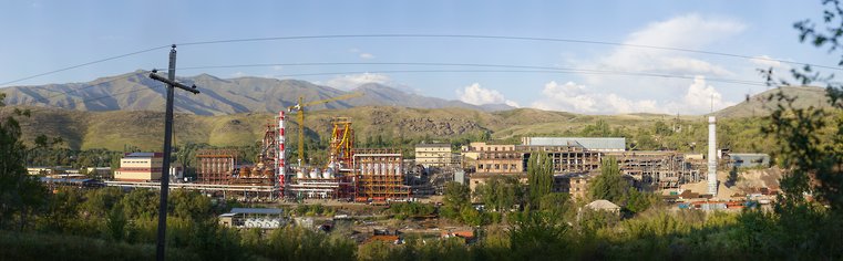 Вид на стройку ТСЦК. Панорама ~0,8 Гигапиксел