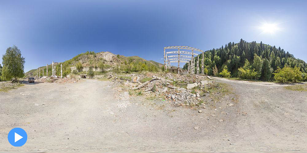 Рудник Текели. Остановка автобуса &ldquo;Быткомбинат&ldquo;.