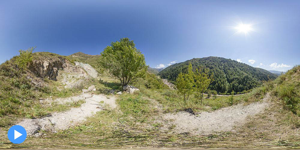 Рудник Текели. Вид с подъема на Закладку.