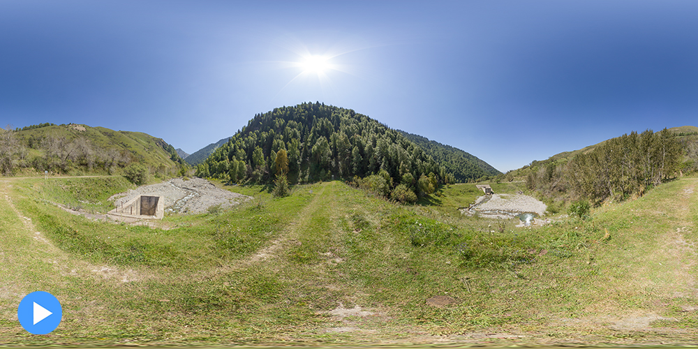 Рудник Текели. Первая дамба селезащиты.