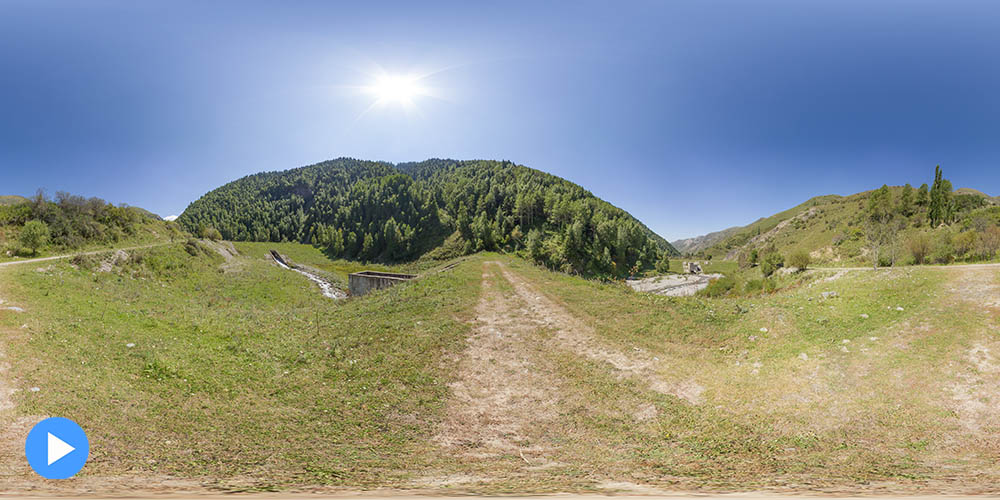 Рудник Текели. Пятая дамба селезащиты.